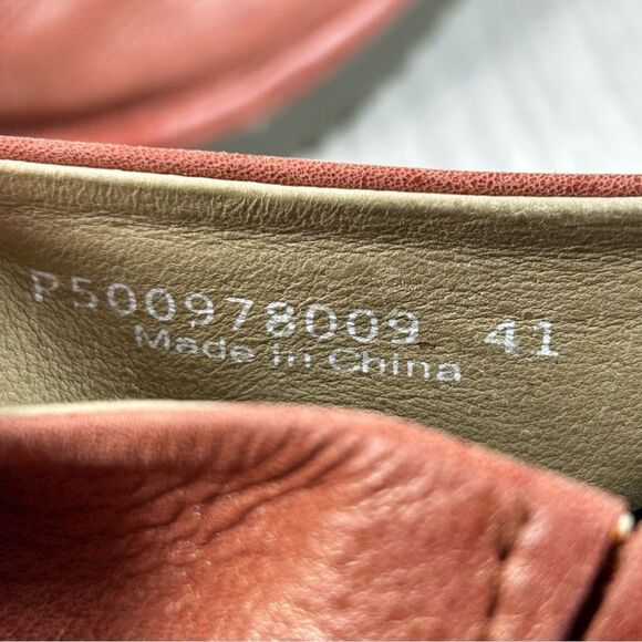 Fly London Wony Clay Brown Leather Heeled Mule Clog Shoe Womens Size 10 EUR 41 - Picture 9 of 10